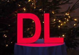 Leuchtbuchstaben D und L