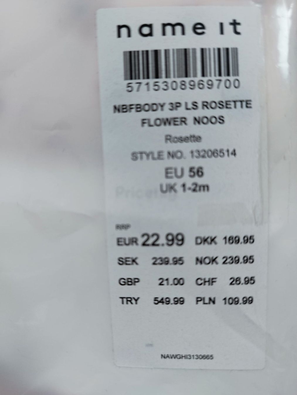 Sous-vêtements: Body Grösse 56 / Neu!! – Neuf avec emballage d'origine à Oberengstringen par miniundmaxi 1