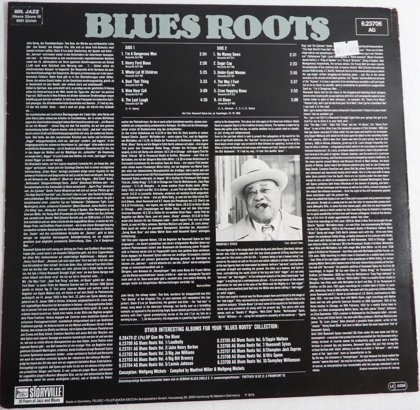 Vinyles: Roosevelt Sykes LP 1979 – D'occasion à Dübendorf par mar_85sd 1