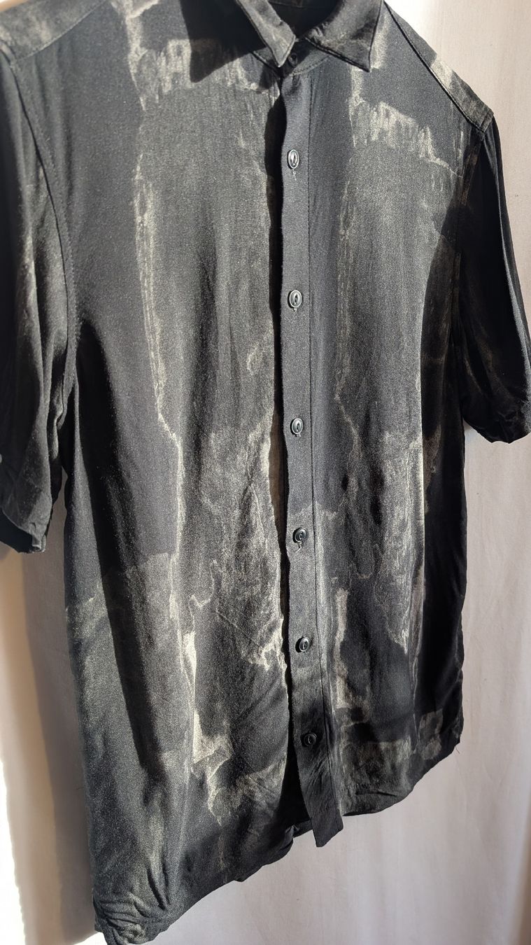 Pull&Bear Camicie: Bluse Hemd Batik schwarz grau Gr. S/M – Nuovo (secondo la descrizione) da Sarmenstorf venduto da T.Sunl8