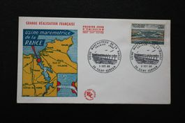 France First Day Cover Usine Maremotrice de la Rance