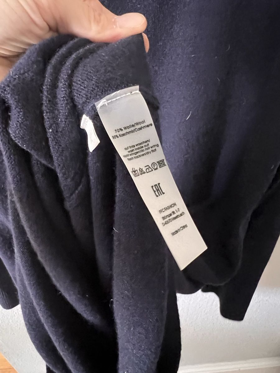 Vestiti: Strickkleid FFC, Gr. M, Wolle, blau – Usato da Solothurn venduto da Brini06 2