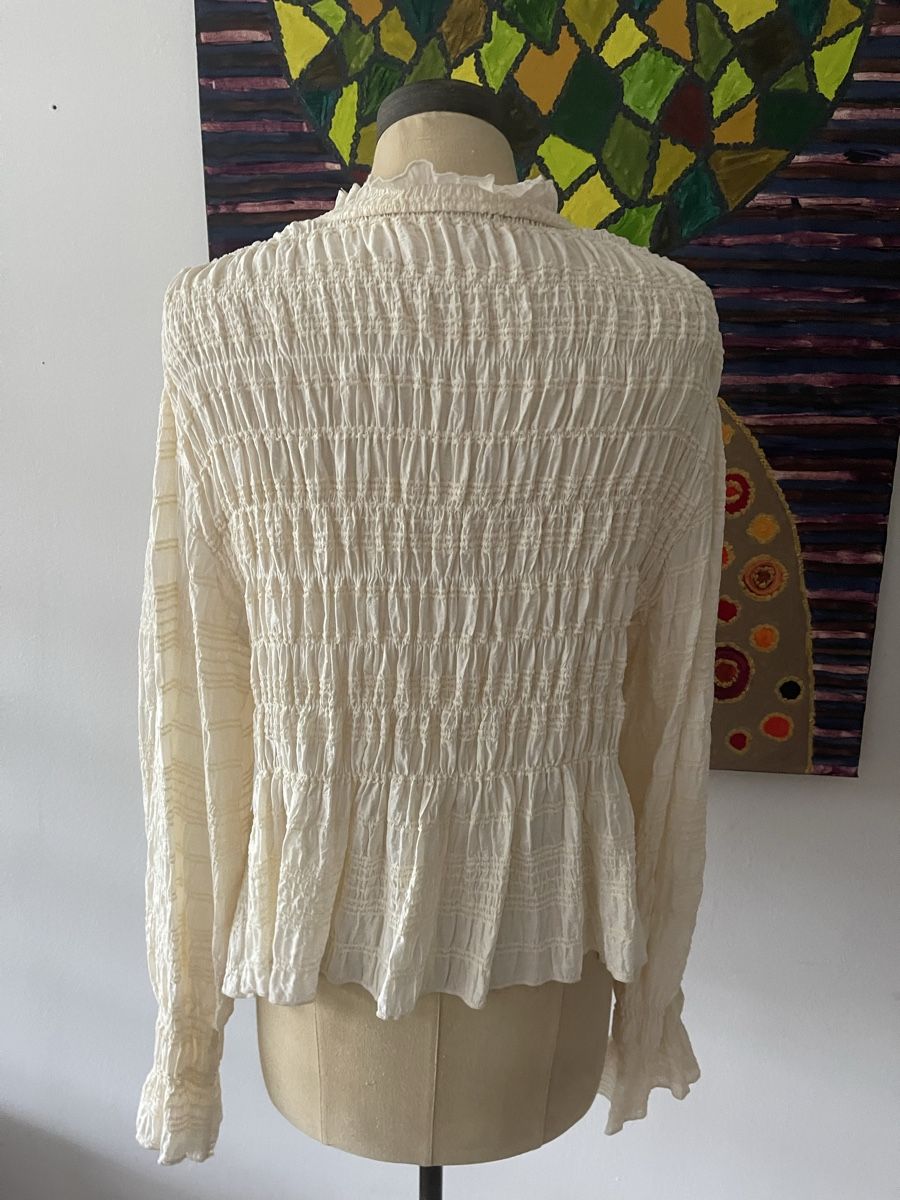 Camicette: Gesmockte Bluse Gr.46/48 – Nuovo (secondo la descrizione) da Stallikon venduto da BaumArt 2