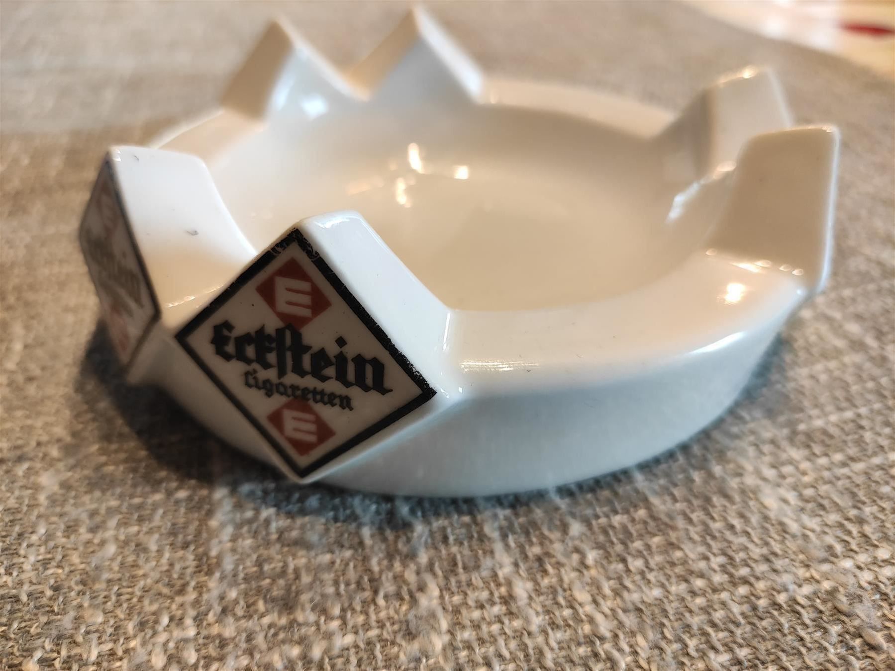 Aschenbecher: antik  Aschenbecher Eckstein Zigaretten Stamm Tisch Werbung – Gebraucht aus Luzern von antikdesign2552 1