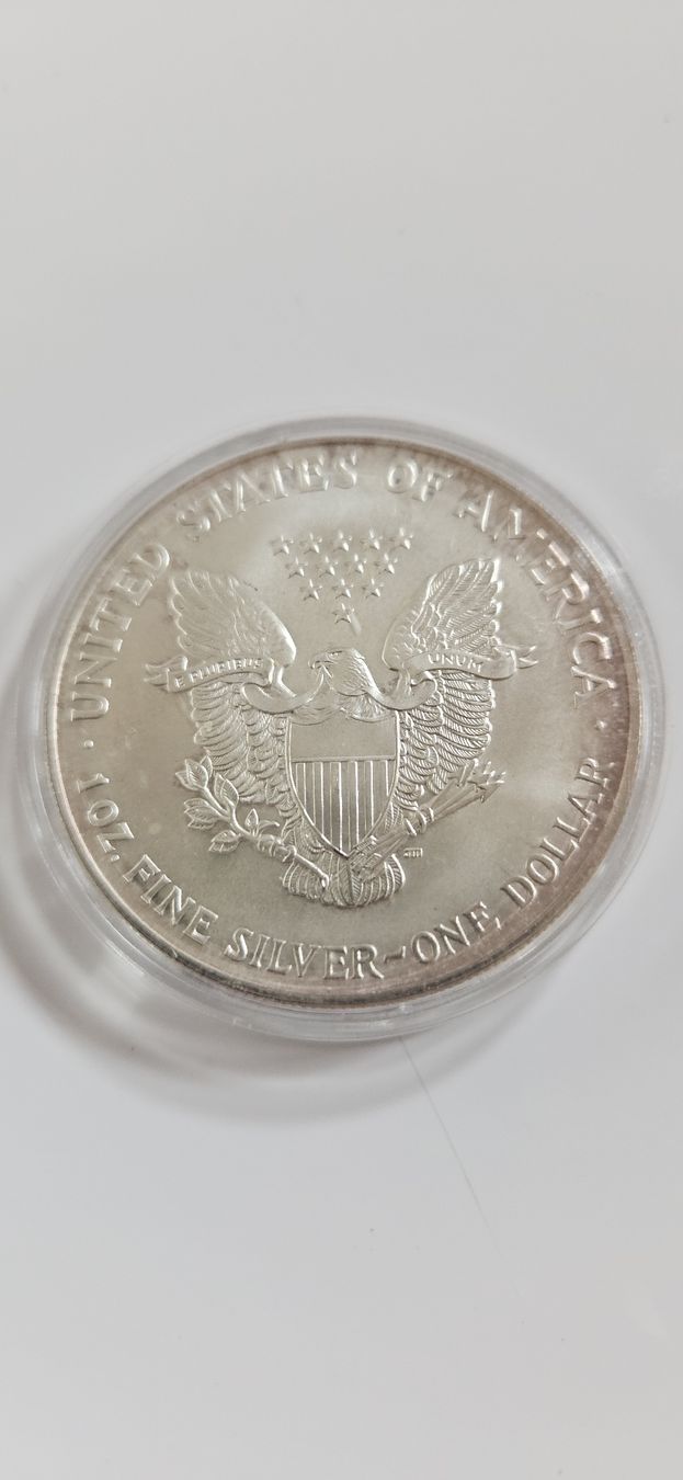 Tutti le monete: 1 Unze Silber American Eagle Herbst 2000 Stempelglanz – Nuovo e nell'imballaggio originale da Nürensdorf venduto da salibeer 1