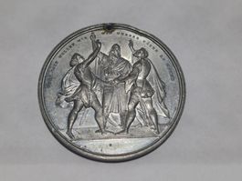 Historische Zinnmedaille 1868 (Rütlischwur)