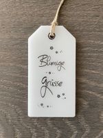 Anhänger Blumige Grüsse