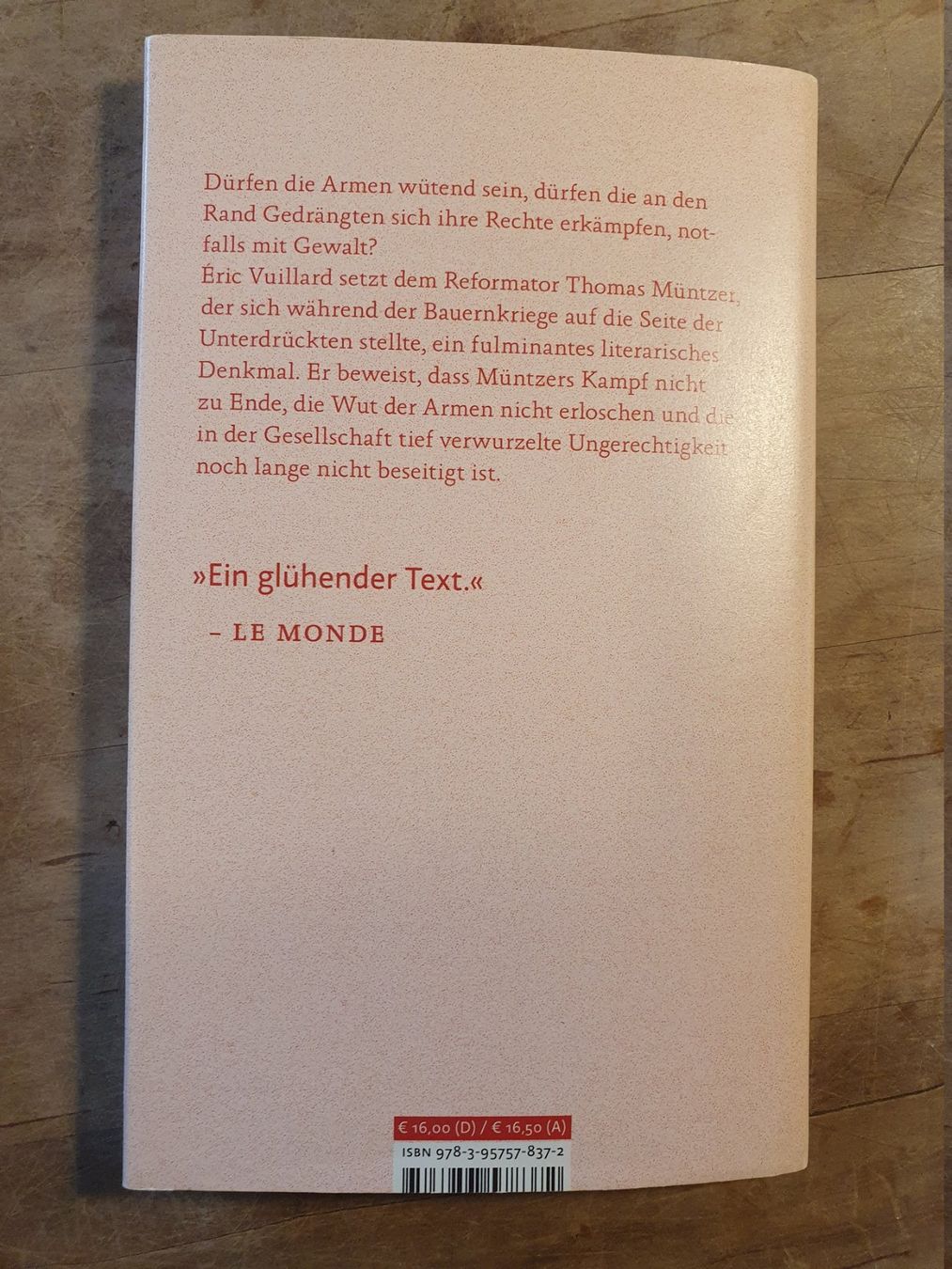 Bücher: Der Krieg der Armen Eric Vuillard Matthes & Seitz – Gebraucht aus Zürich von loosebone 4