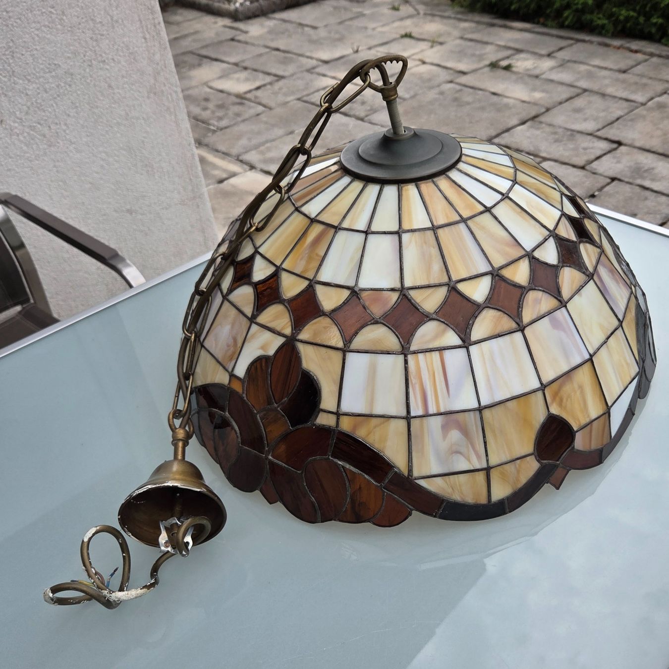 Kronleuchter & Deckenlampen: Tiffanylampe, Jugendstil-Deckenlampe – Gebraucht aus Bettlach von Emmy22 1