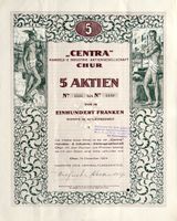 "CENTRA" Handels- & Industrie-AG, Chur - 1924