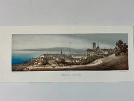Lausanne Jura Briquet Genf Lithografie Cuvillier / Lemercier