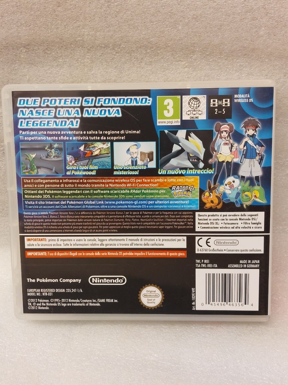 Nintendo Giochi: Pokémon Versione Nera 2 - Nintendo DS – Usato da Pambio Noranco venduto da Pol69 2