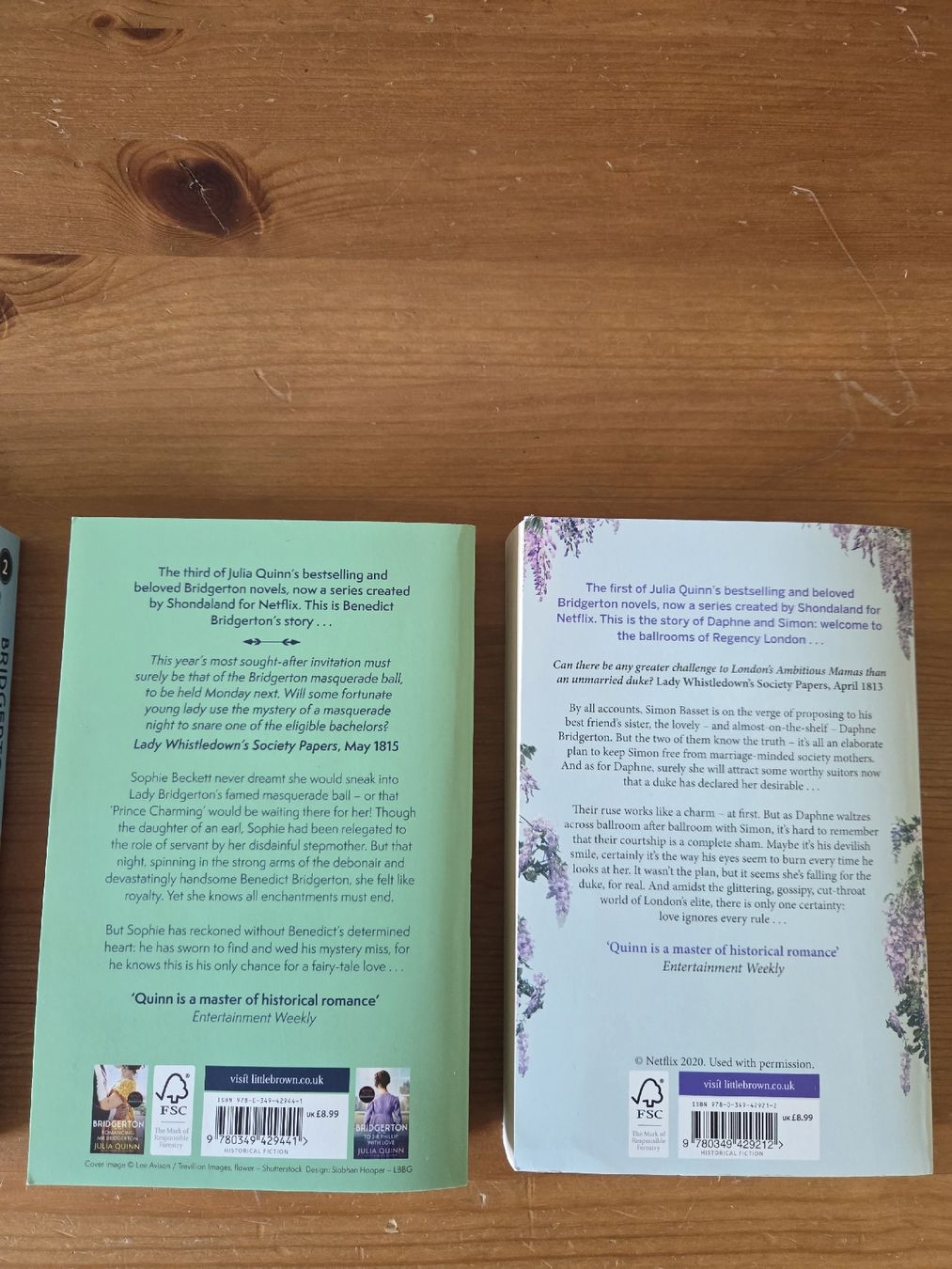 Libri: Bridgerton Band 1,2,3,4 Englisch – Usato da Gais venduto da ha-sa99 2