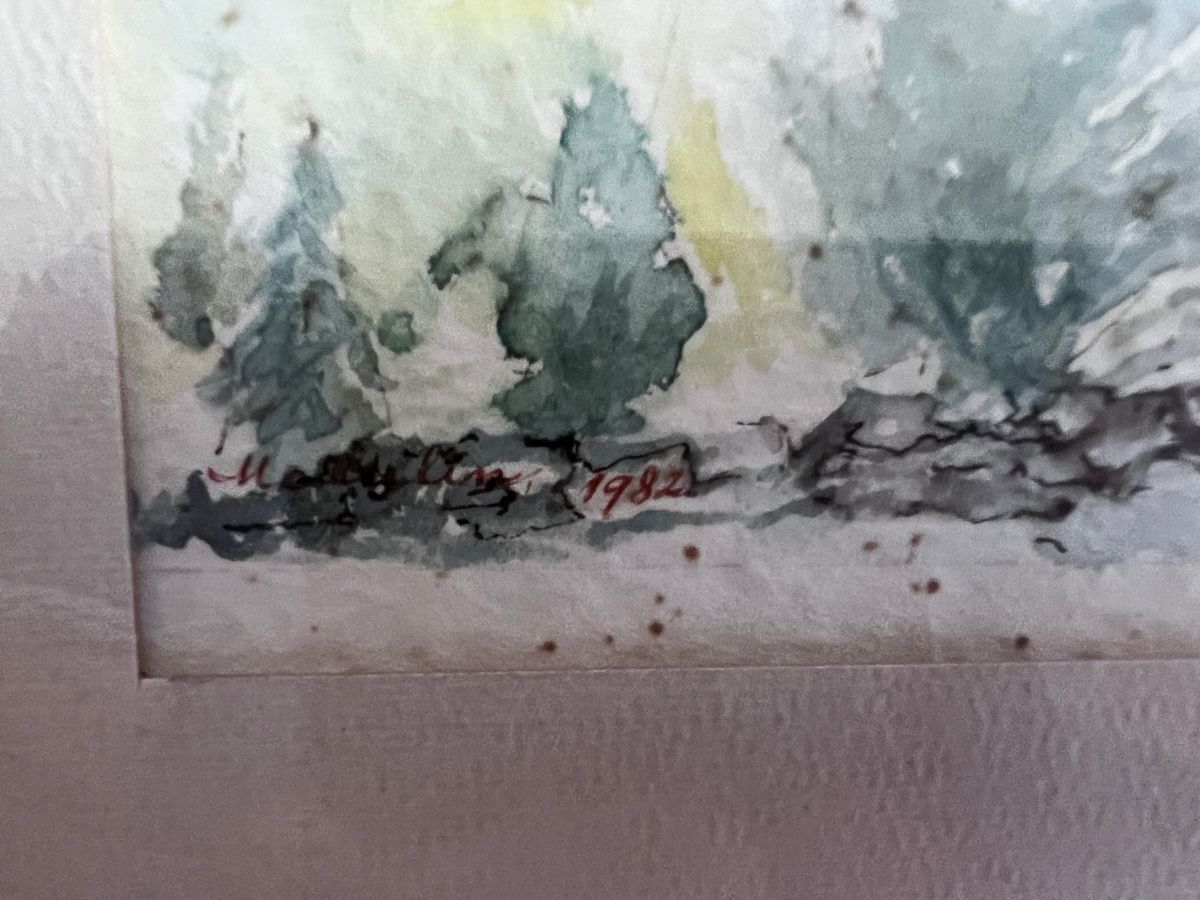 Dipinti: Gerahmtes Aquarell Kirche Meer Landschaft – Usato da Neuenegg venduto da Magosaurus 1