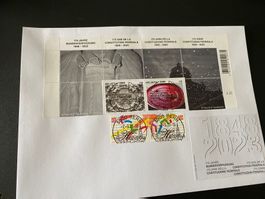 150 + 175 Jahre  Bundesverfassung  Vollstempel   UNIKAT