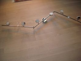 Deckenlampe Schienensystem 6 Spots Chrom Metall 55cm