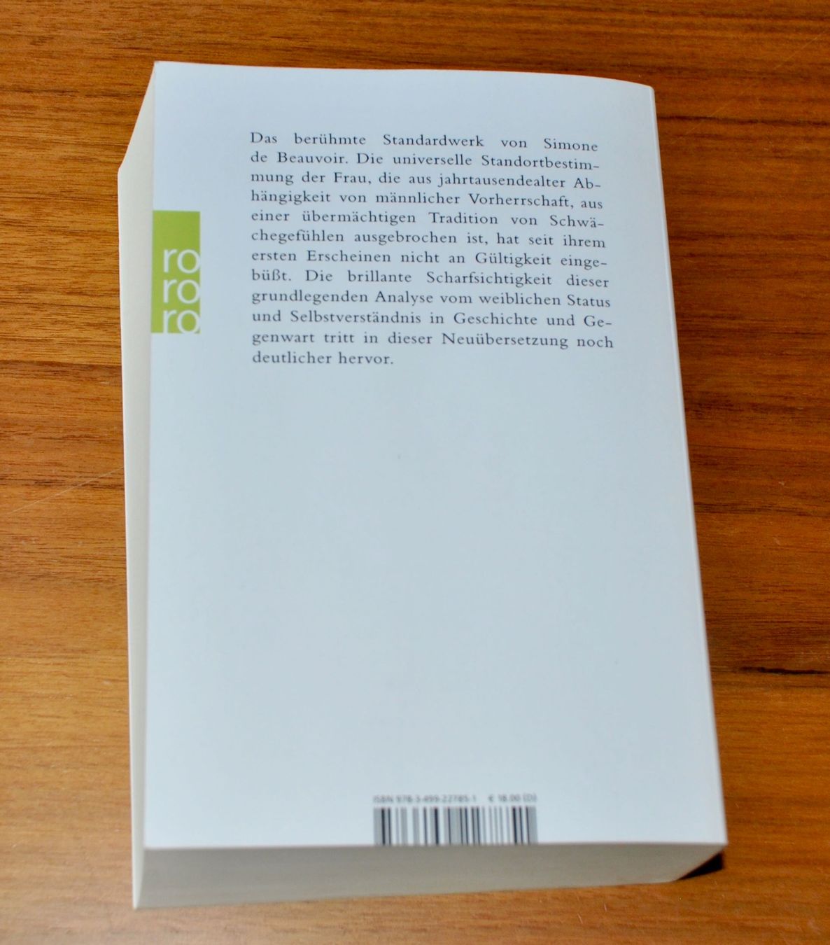 Bücher: Simone de Beauvoir: Das andere Geschlecht – Gebraucht aus Basel von fido_mania 1