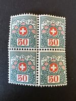 Schweiz - Portomarke 1910 ** 50Rp 4er Block