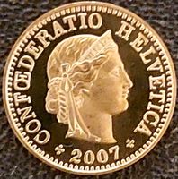 5 Rappen 2007 stgl. / aus Münzsatz
