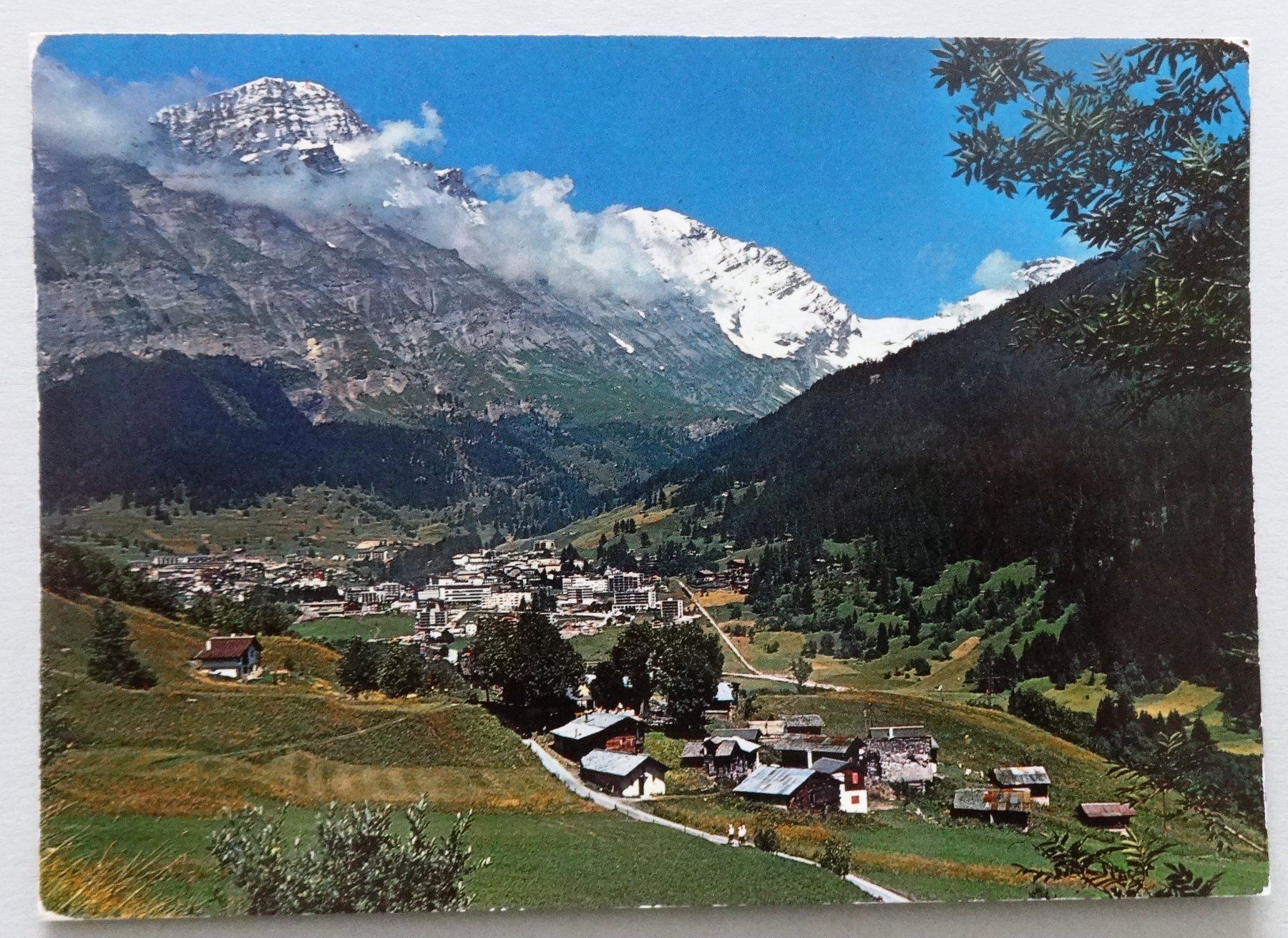 Ansichtskarten: Birchen und Leukerbad, Wallis – Gebraucht aus Fétigny von Billy2miny