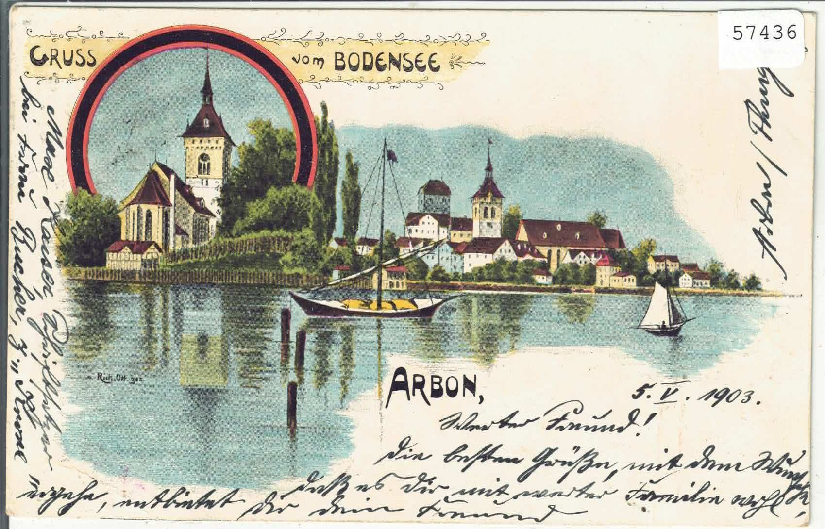 Cartes postales: Gruss vom Bodensee - Arbon – D'occasion à Ettingen par Kartenplanet