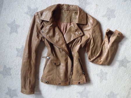 tolle Damen Lamm Nappaleder Jacke Gr 38