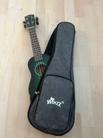 Schöne Ukulele - Sonderedition in Grün mit Zubehör