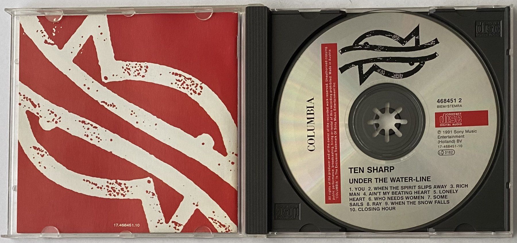 CD: Ten Sharp, Under The Water-Line – Usato da Flums venduto da Asquillo 2