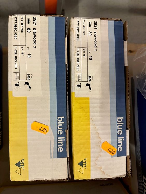 RIKAMA® - 25 Schuurbanden 75 x 457 mm in mix | 5 banden per