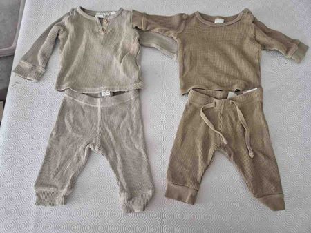 Baby Set Waffelstrick 2 Teile Grösse 62