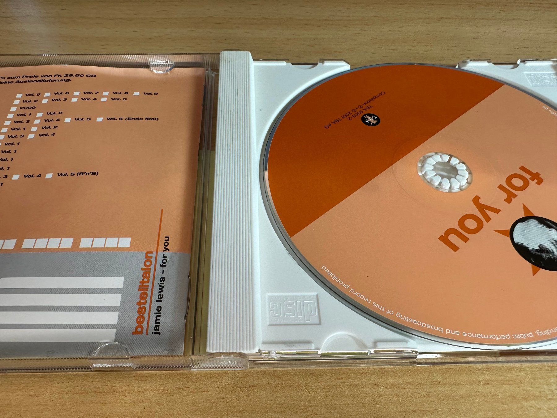 CD: Jamie Lewis – For You – Usato da Rikon im Tösstal venduto da Alpenmutz 2