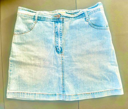 Infinity Jeans Minirock, Gr. 40, Denim hellblau, Sommer!