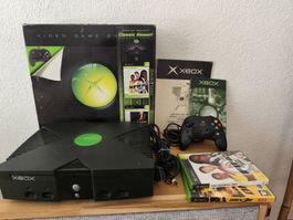 Xbox Classique avec manette, jeux et boite OVP