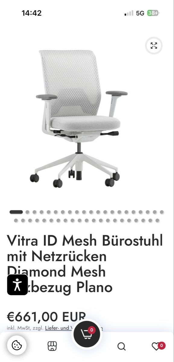 Vitra Sedie: SUPER ANGEBOT!!! Vitra Id Mesh Bürostuhl – Usato da Oberbipp venduto da Angel_Queen 8