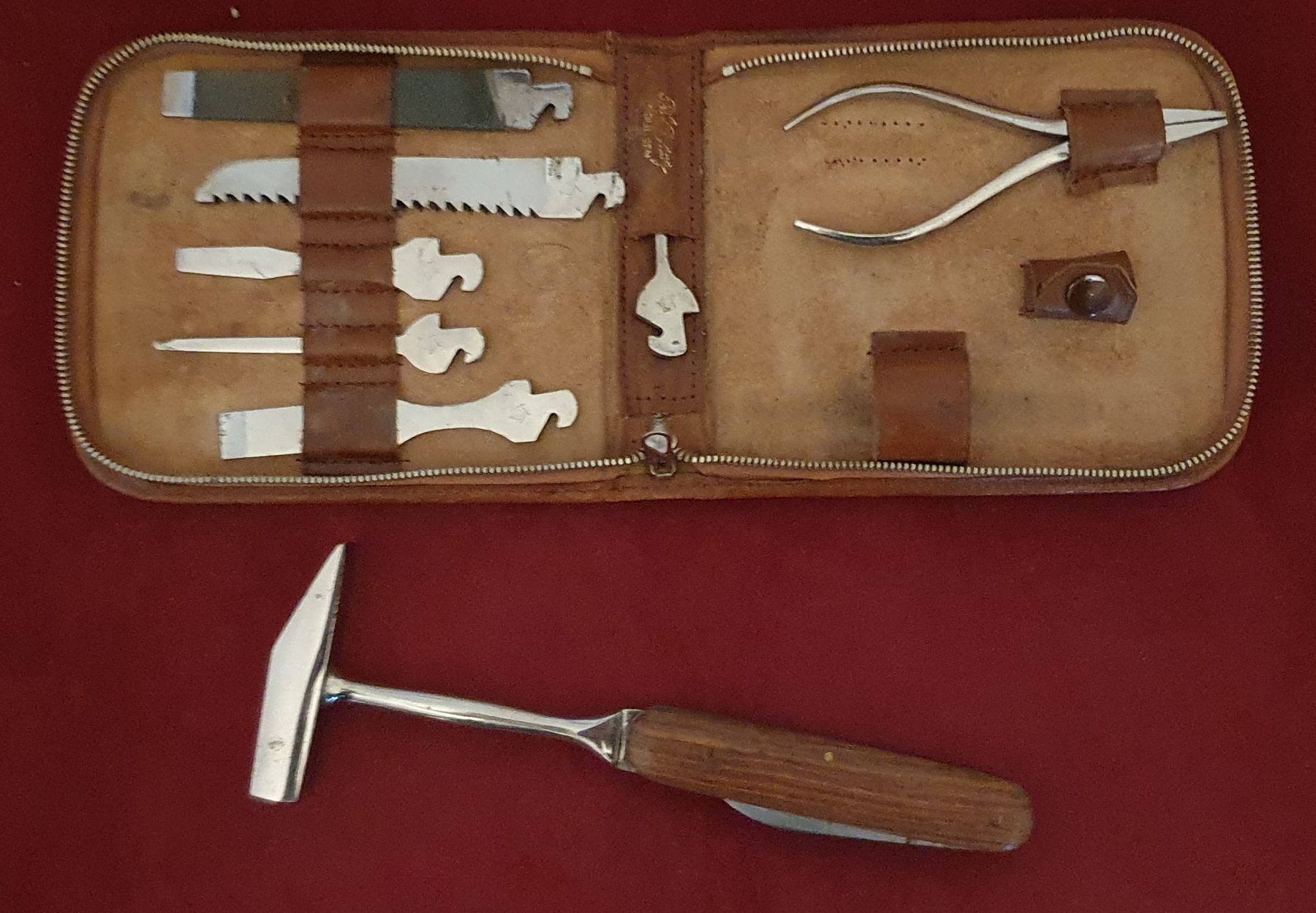 Solingen Taschenmesser: Werkzeugset im Lederetui - Solingen Pfeilring – Gebraucht aus Kreuzlingen von Rschweiz1 3