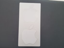 2 Apple Kleber weiss, Grösse 5cm auf 6cm