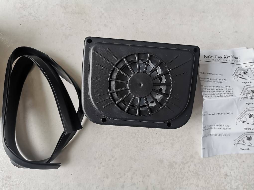Ventilatoren: Auto Ventilator solar am Fenster befestigt – Gebraucht aus Brunnen von JJaime 2