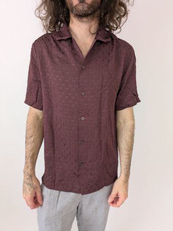 Sommerliches Kurzarmhemd mit Muster – Grösse M H&M