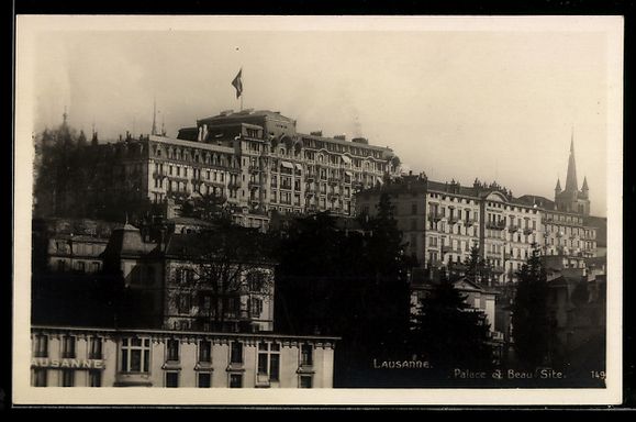 Cartoline postali: AK Lausanne, Palace et Beau Site – Usato da Berlin venduto da bartko-reher