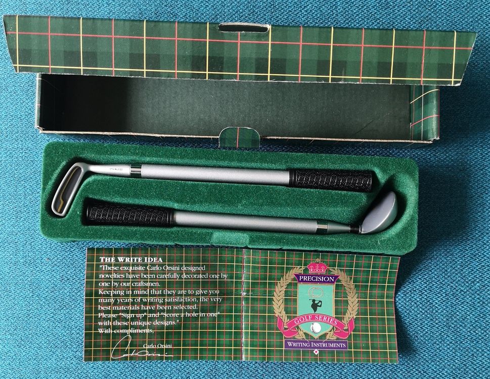 Stift-Set in Golfschläger - Form, tolles Geschenk für Golfer (Gebraucht ...