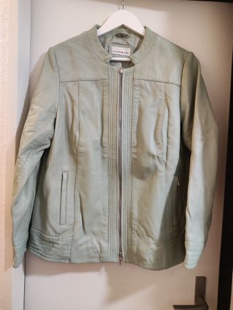 Jacke Lammnappaleder hellgrün 44