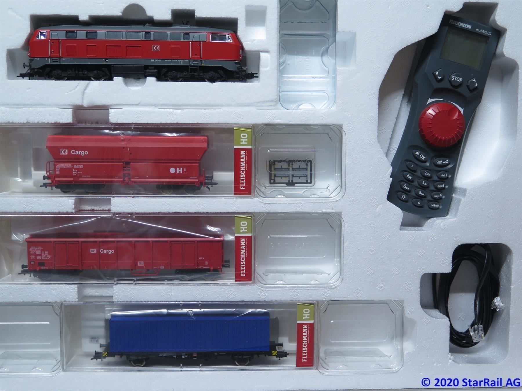 Fleischmann Modelleisenbahnen: Fleischmann 631403 DB Startset BR 218 Dummy Digital Sound – Gebraucht aus Ennetbaden von StarTrain 7