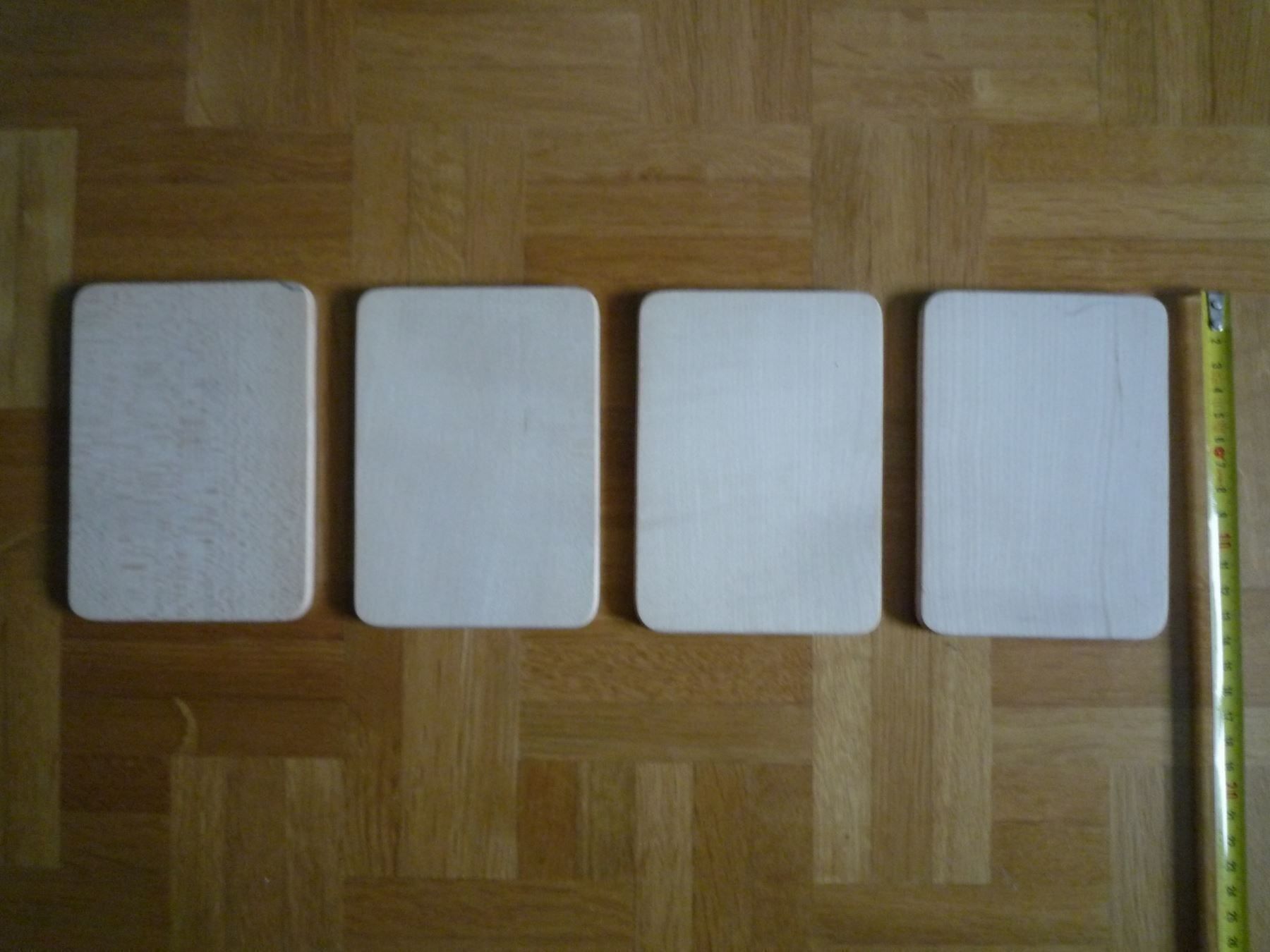 Articoli in legno: 4 kleine Holzbrettchen – Nuovo (secondo la descrizione) da Rafz venduto da Sonnenblume305 1