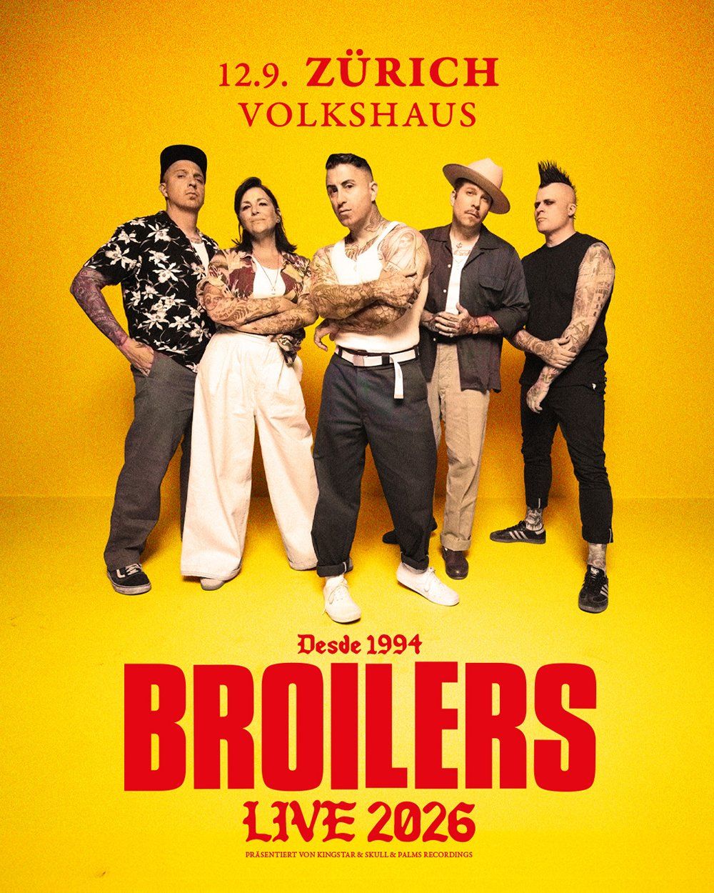Biglietti: 2 Konzerttickets Broilers Zürich – Nuovo e nell'imballaggio originale da Fläsch venduto da eishobby