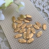 25x Anhanger Handmade Look Gold