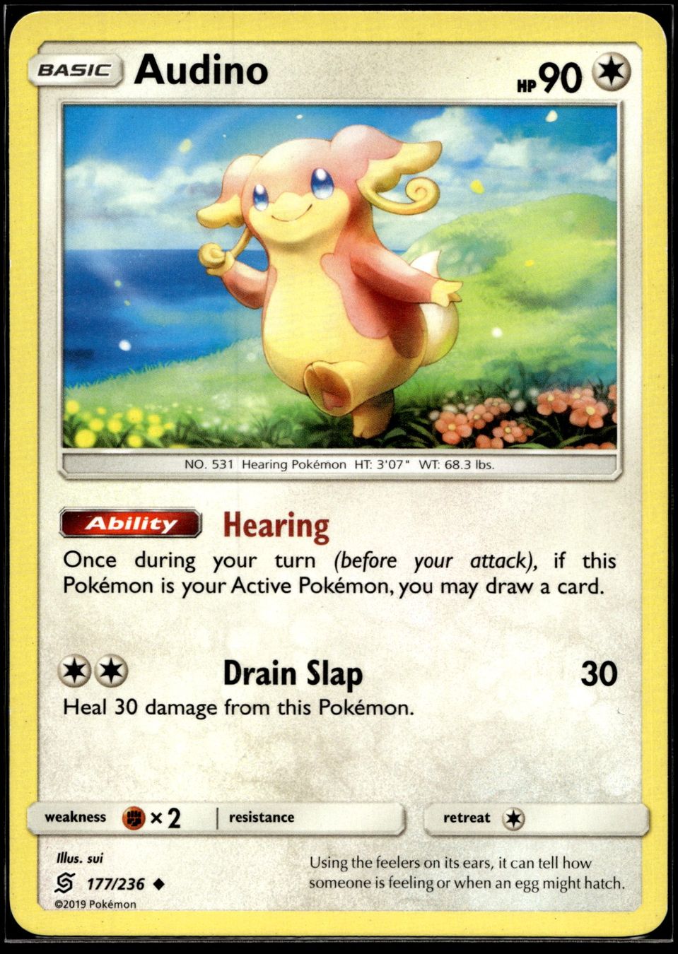 Pokémon Carte collezionabili: Audino (UNM EN 177/236) – Usato da Affoltern am Albis venduto da Chiesa_5