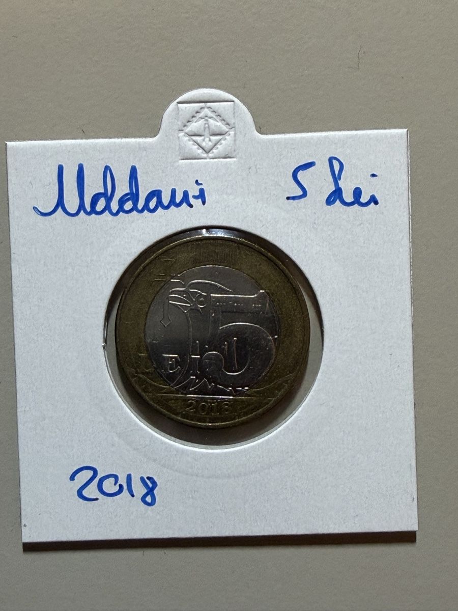Tutti le monete: Moldavie - 5 lei - 2018 – Usato da Payerne venduto da Mike1682