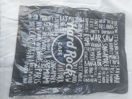 Hard Rock Cafe Rucksack neu mit Städten print schwarz