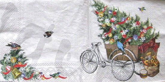 Tovaglioli: Serviette cargo bike (w494) – Nuovo (secondo la descrizione) da Schlatt TG venduto da kreativ-atelier