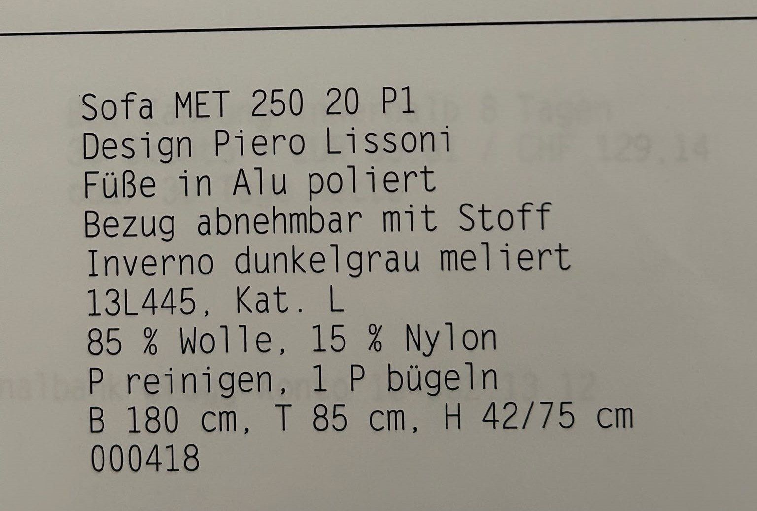 Divani: Sofa – Usato da Grüningen venduto da daiichi 3